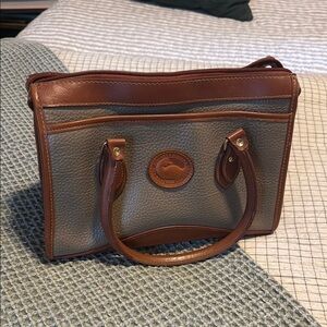 Vintage Brown and tan Leather Dooney & Bourke Handbag